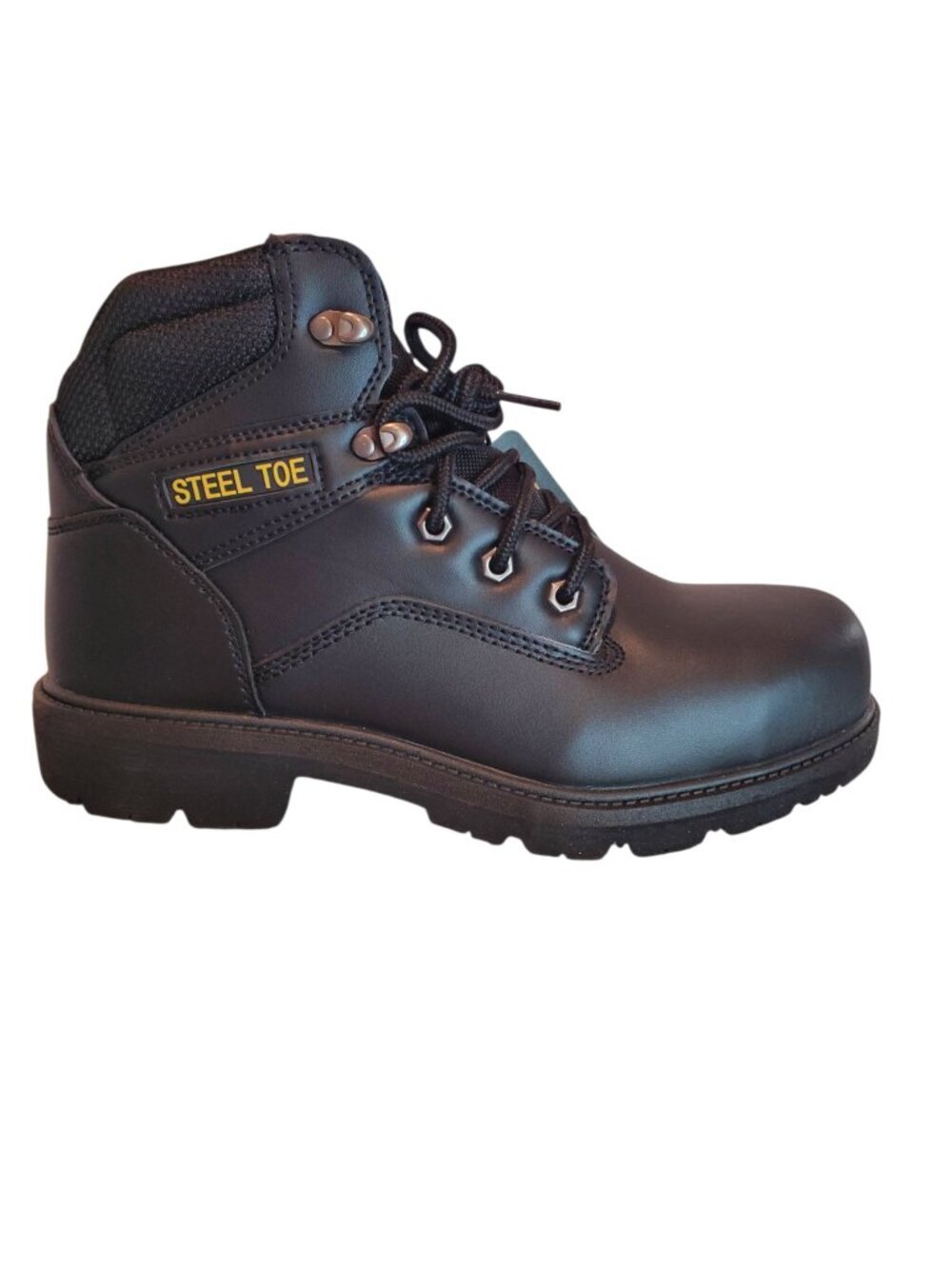 Brahma Men's Work Boots GUS 2.0 Wide Width Steel Toe in Black